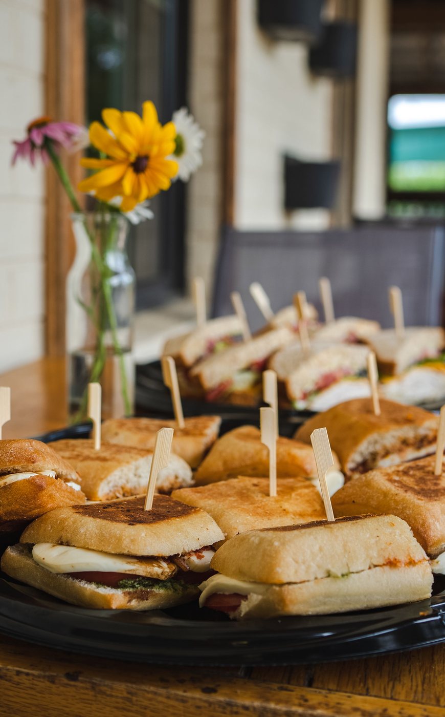 A platter of Scratch Kitchen sandwiches